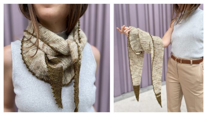 Simple Bloom Scarf Free Knitting Pattern
