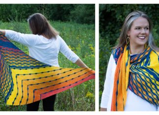 Sunspotter Rainbow Shawl Knitting Pattern