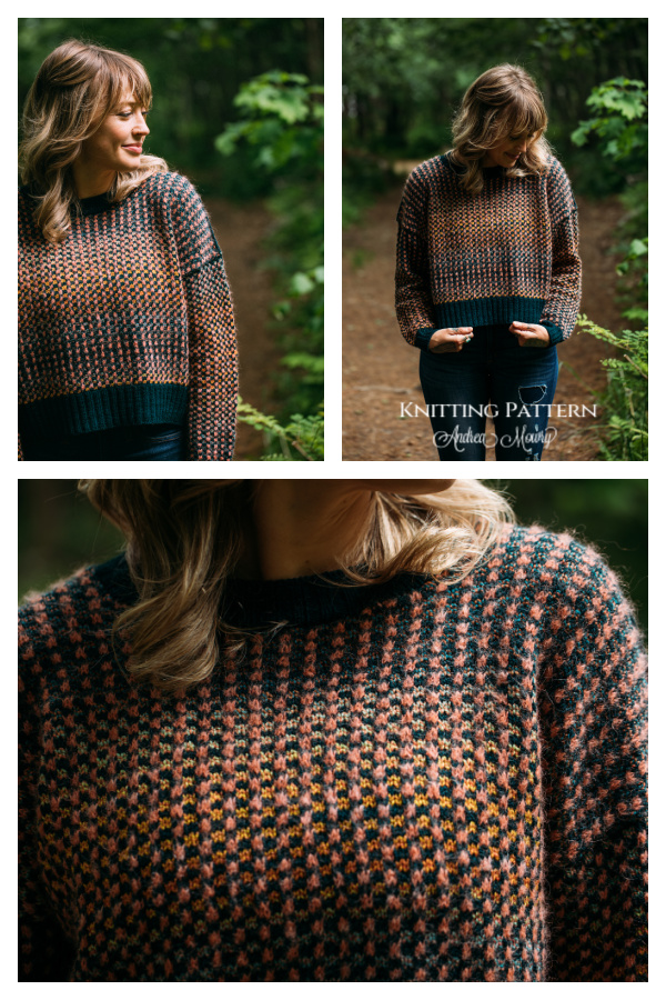 Tessellated Pullover Sweater Knitting Pattern