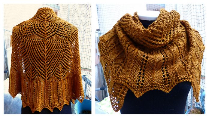 Wavedeck Shawl Free Knitting Pattern