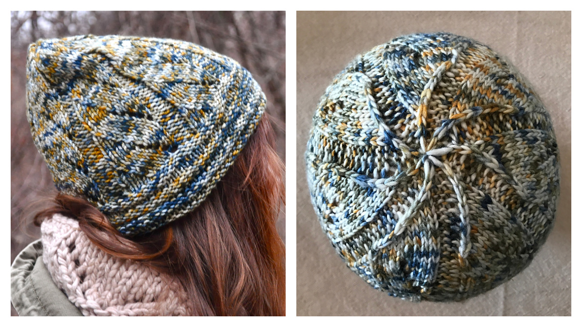 Cornice chullo Hat knitting pattern for variegated yarns — Woolly