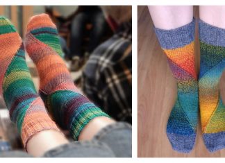 Pole Dance Socks Free Knitting Pattern