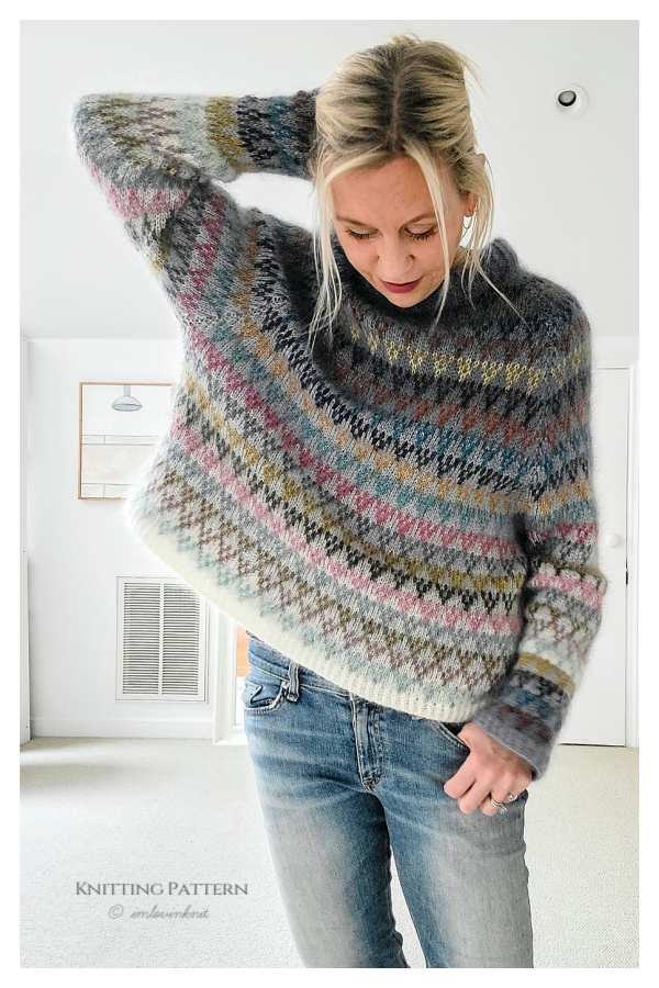 Spot Sweater Knitting Pattern