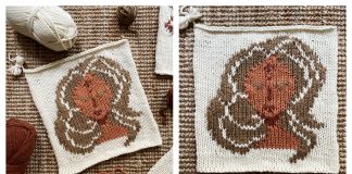 Zodiac Virgo Square Free Knitting Pattern