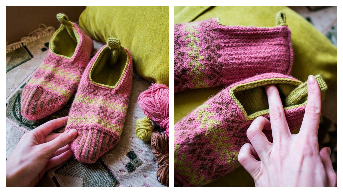 Alexandria Slippers Free Knitting Pattern - Knitting Pattern