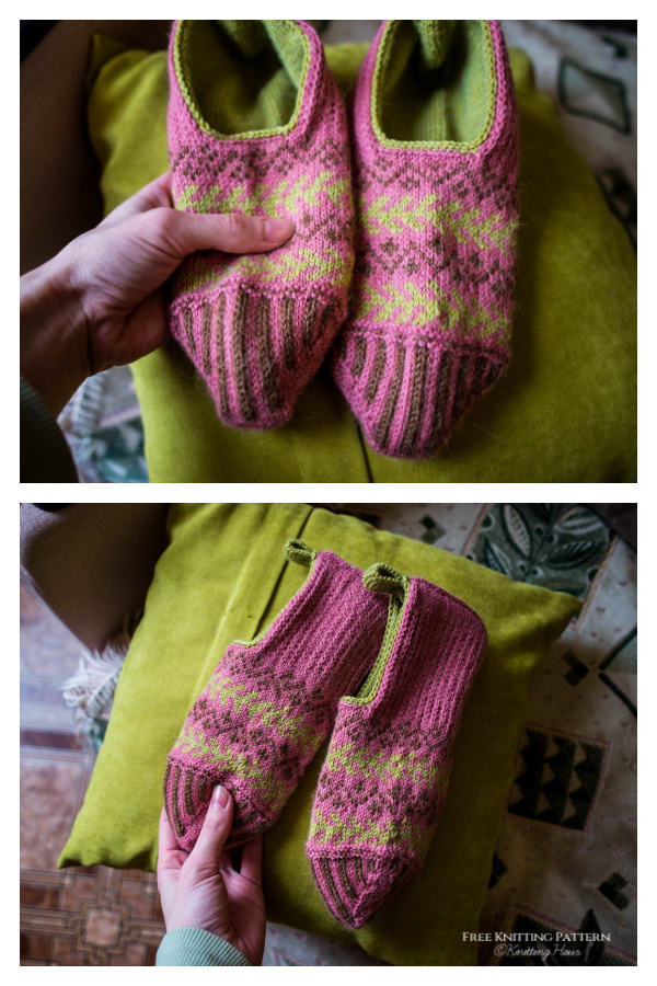 Alexandria Slippers Free Knitting Pattern 