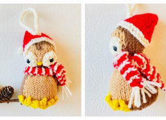 Owl Ornament Free Knitting Pattern