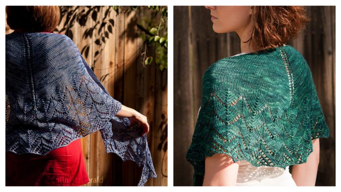 Traveling Woman Shawl Free Knitting Pattern