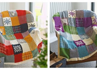 Highland Christmas Blanket Free Knitting Pattern