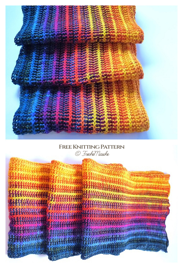 Knick Slip Stitch Scarf Free Knitting Pattern
