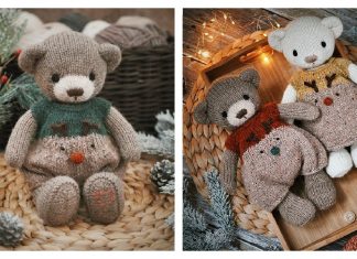 Amigurumi Christmas Bear Knitting Pattern