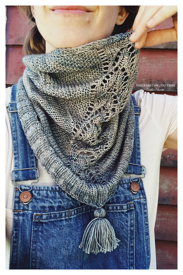 Birds and Ships Lace Cowl Free Knitting Pattern