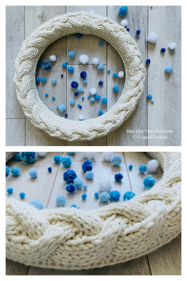 Cozy Winter Sweater Wreath Free Knitting Pattern