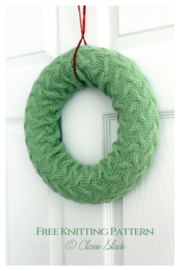 Winter Wreath Free Knitting Pattern