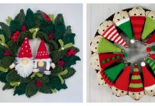 Christmas Wreath Free Knitting Pattern