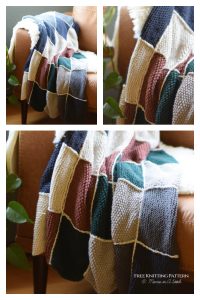 Cottage Quilt Blanket Free Knitting Pattern - Knitting Pattern