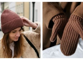 OLE Hat Mittens Set Knitting Pattern