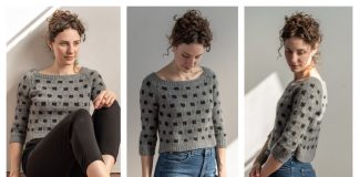 Pixel Pullover Sweater Free Knitting Pattern