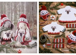 Amigurumi Christmas Bunny Knitting Pattern