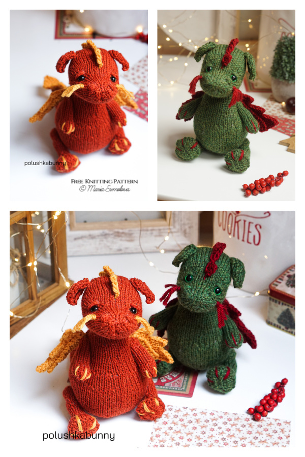 Amigurumi Dragon Free Knitting Pattern