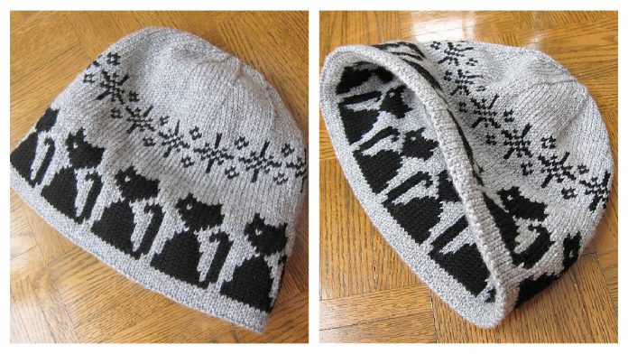 Cats in the Hat Free Knitting Pattern