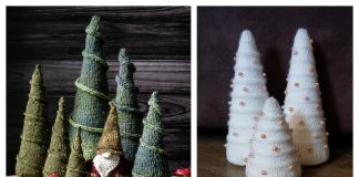Desktop Christmas Tree Cone Knitting Patterns
