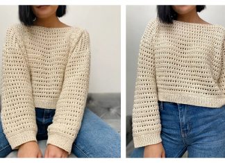 Easy Lacy Sweater Free Knitting Pattern