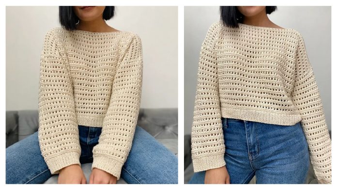Easy Lacy Sweater Free Knitting Pattern