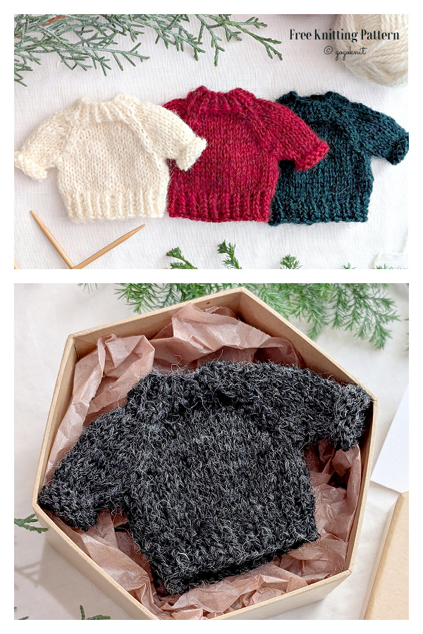 Tiny Sweater Ornament Free Knitting Pattern Tiny Sweater Ornament Free Knitting Pattern