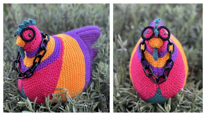 Knit Emotional Support Chicken Knitting Pattern