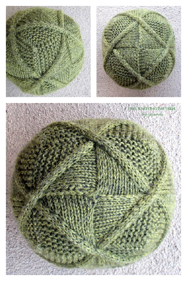 Entrelac Cables Ball Free Knitting Pattern