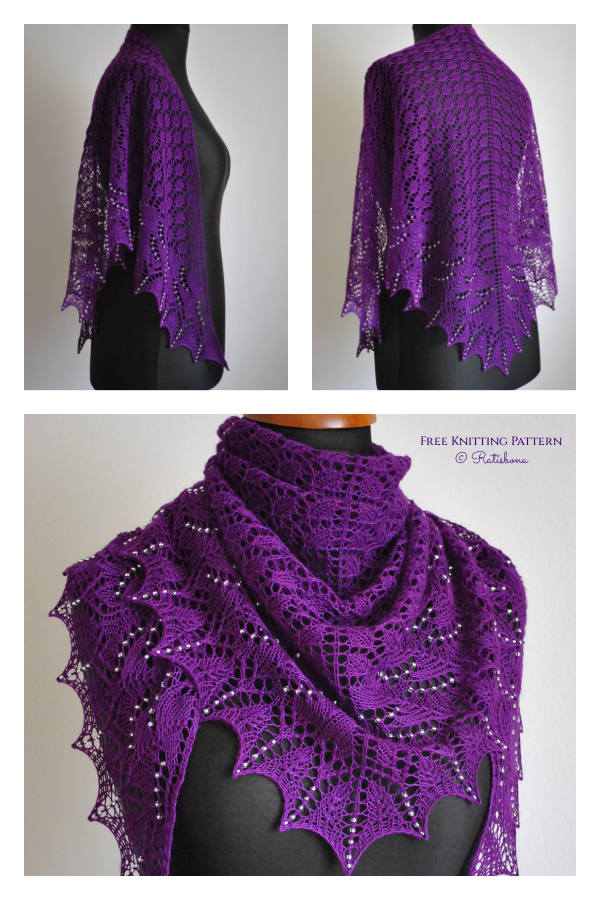 Swallowtail Shawl Free Knitting Pattern