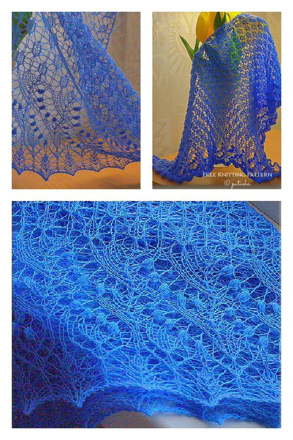 Swallowtail Shawl Free Knitting Pattern