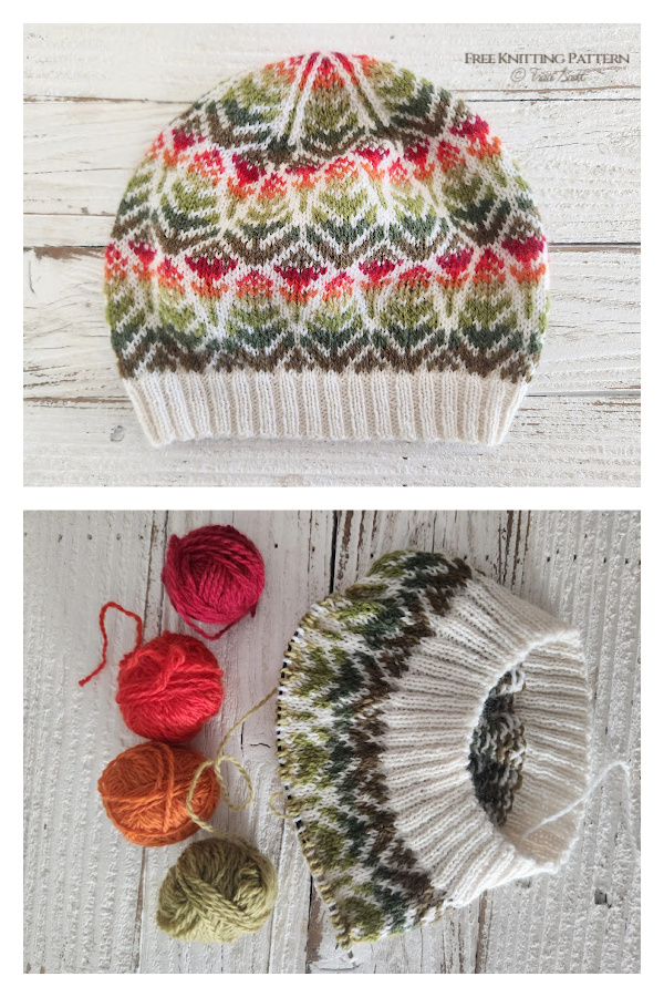 Fairisle Alpinia Hat Free Knitting Pattern