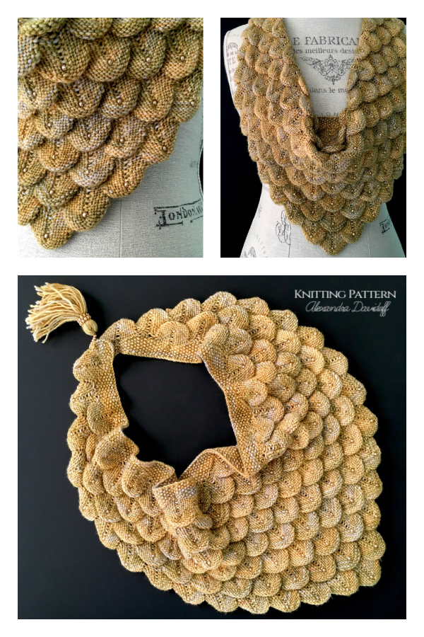 I Am Dragon Cowl Knitting Pattern