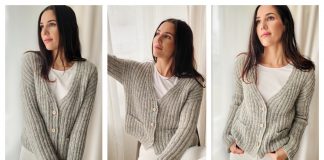 Lange Linjer Cardigan Knitting Pattern