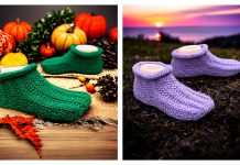Ribbed Moccasin Slippers Free Knitting Pattern