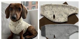 Seamless Dog Sweater Free Knitting Pattern