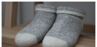 Fuzzy Feet Slippers Free Knitting Pattern