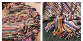 Scrappy Excavation Blanket Free Knitting Pattern