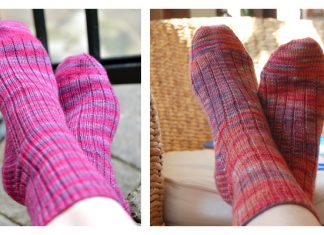 A Nice Ribbed Sock Free Knitting Pattern