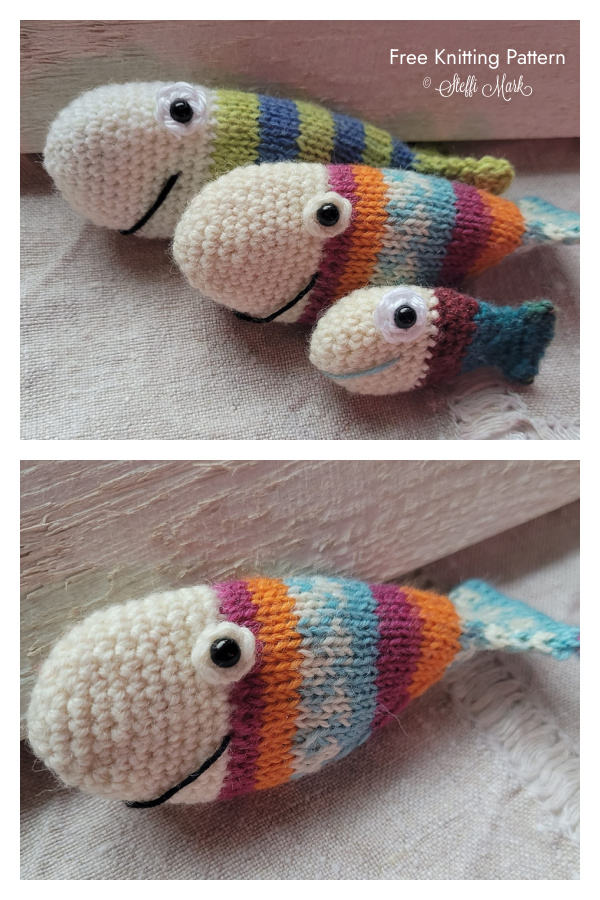 Amigurumi Little Pfiffigste`s Fish Free Knitting Pattern