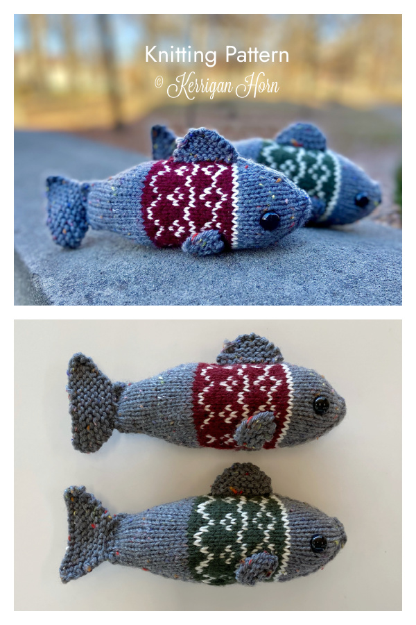 Amigurumi Fish in a Sweater Knitting Pattern