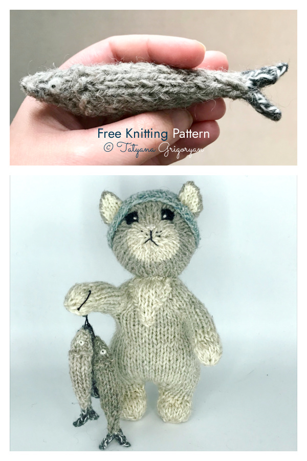 Amigurumi Little Anchovy Addict Fish Free Knitting Pattern