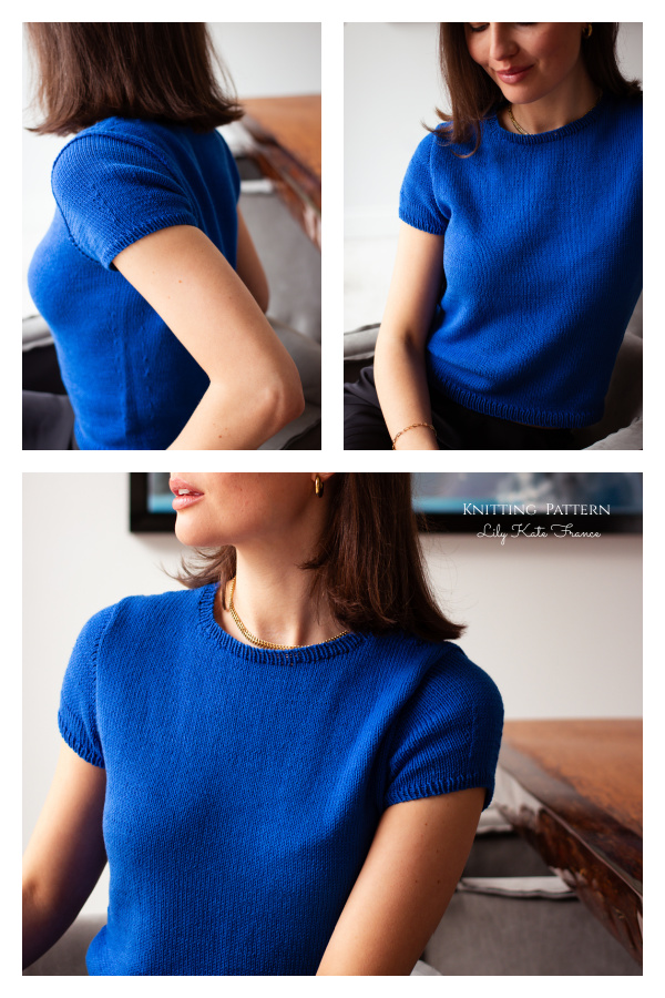 Feels Right Tee Top Knitting Patterns