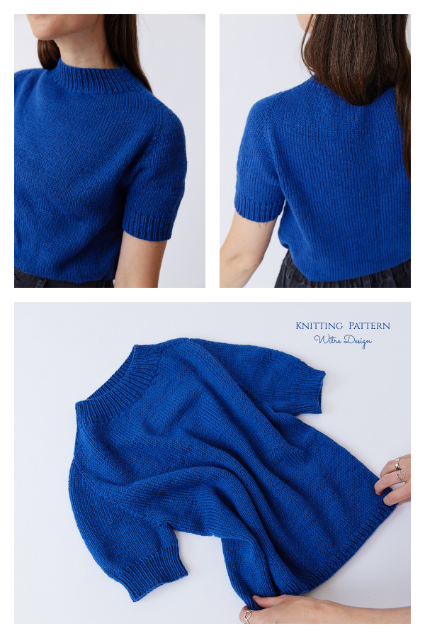 Collett Tee Top Knitting Patterns