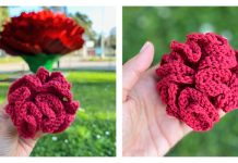 Carnation Flower Free Knitting Pattern