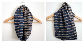 Duotone Cowl Free Knitting Pattern