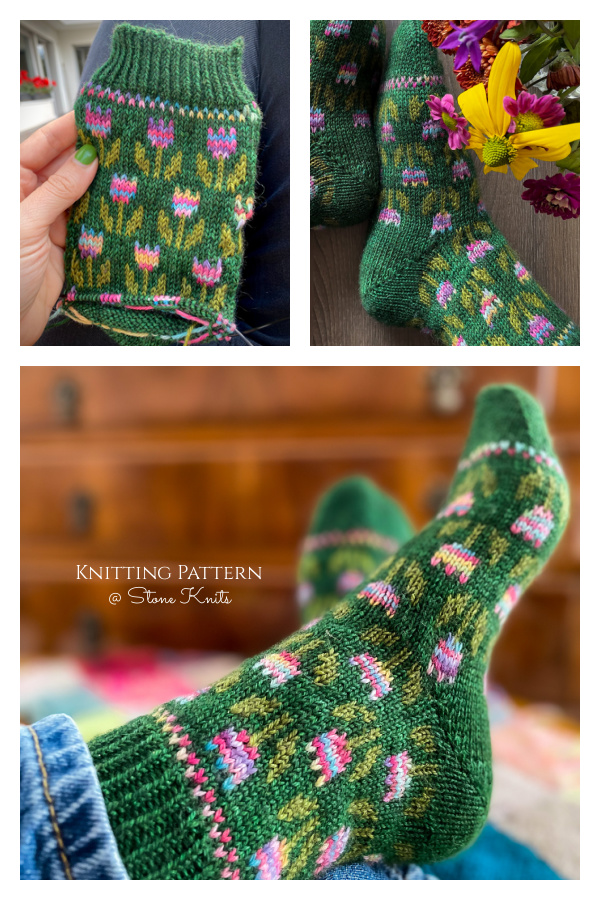 Tiptoe through the Tulips Knitting Pattern