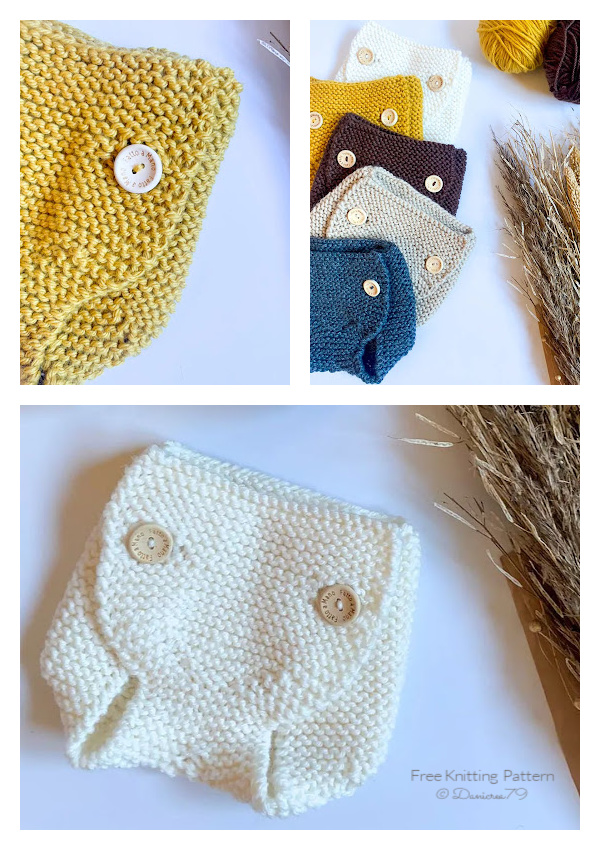 Garter Stitch Diaper Cover Free Knitting Pattern